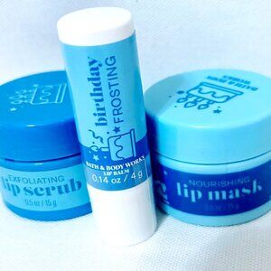 Bath & Body Works - BIRTHDAY FROSTING LIP CARE SET - NWT